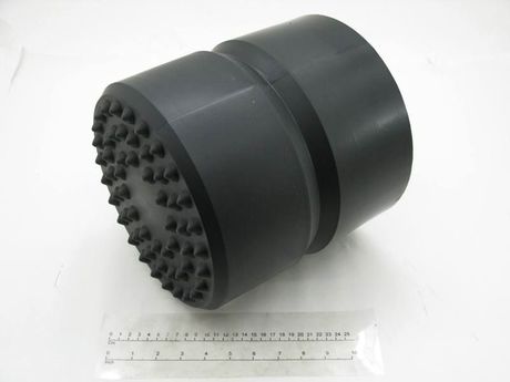 Puffer · Material: Polyurethan, Durchmesser: 250mm, Länge: 250mm, Befestigungsart: Zentrierschraubverbindung, M24, C = 70mm Demag Identnummer 52254572
