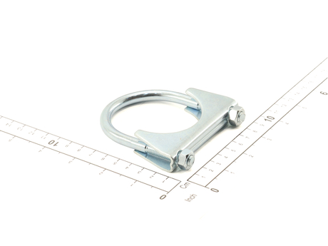 Klemme · Exhaust clamp, Durchmesser: 50 mm, Material: Stahl, Oberflächenbehandlung: Yellow passivated Demag Identnummer 52273432