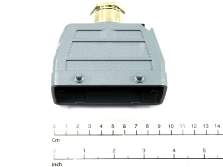 Steckergehäuse · Polzahl: 16-polig, Hood low, Double locking with 4 pins, Top entry 1 x PG21 Demag Identnummer 52274734