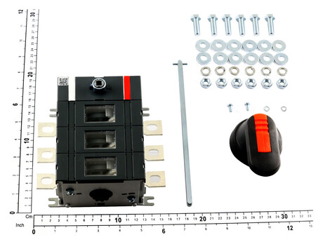 Lasttrennschalter · Nenn Operating Strom: 250A, Polzahl: 3-polig, Typ: Front operated, base mounted switch-disconnector with black handle and shaft, IP Class: IP65, Terminal bolt kit included Demag Identnummer 52274847