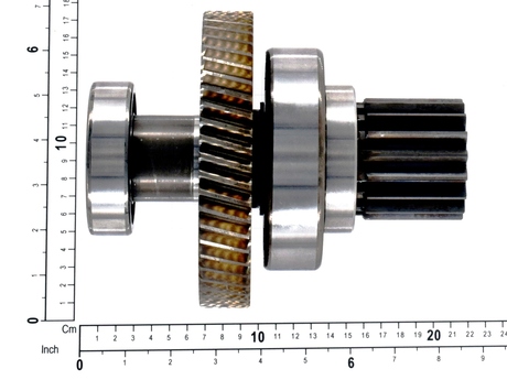 Wellenmontage · Die Sekundärwelle 52275065 ist für das Getriebe GEN105 und GEN108. Beim Getriebe GEN205 oder GEN208 die ID 52411063 verwenden! Den Getriebetyp überprüfen. Demag Identnummer 52275065