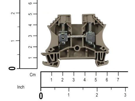 Klemmleiste · Conductor Cross-Section Range: 10 mm², Nenn Spannung: 1000V, Nenn Strom: 57A, Farbe: Dark Beige, Certificates: UL/CSA/IEC Demag Identnummer 52293031