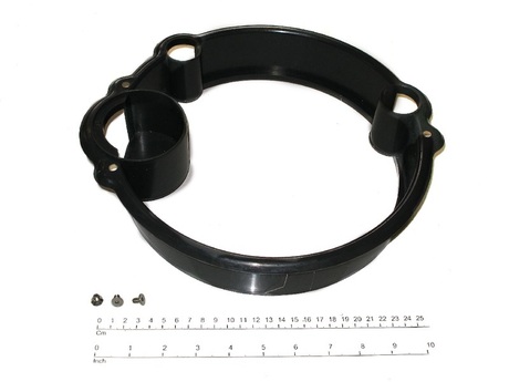 Abdeckungssatz · Set enthält cover for Zahnkranz, screws and plugs, For DVR 3, Durchmesser: 250 mm, Breite: 58 mm, Material: ABS, Farbe Code: RAL 7021 Demag Identnummer 52296903