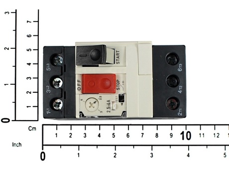 Motorschutzschalter · Polzahl: 3-polig, Nenn Strom: 4A, Setting Value Strom: 2.5…4A, Nenn Spannung: 690VAC, Standard: IEC/EN Demag Identnummer 52297213