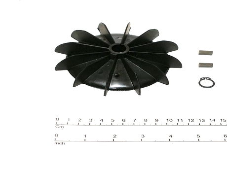 Lüfter · Farbe: Black, Enthält retaining rings Demag Identnummer 52297361