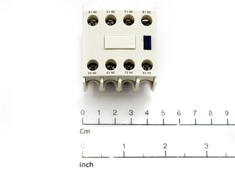 Hilfskontaktblock · Hilfskontakte: 4 NC, Nenn-Betriebs Strom: 10A, block mounting position: front, contactor relay range: Tesys Cad/D/F Demag Identnummer 52297548