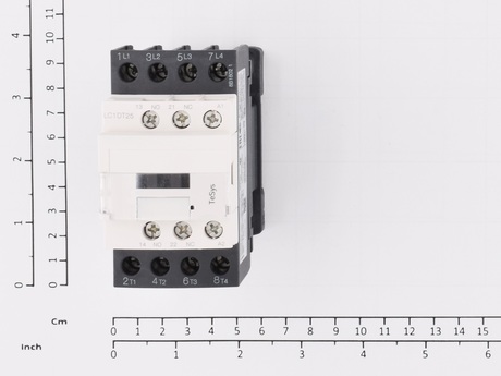 Schütz · Hauptkontakte: 4 NO, Nenn-Betriebs Strom: 25A, Spulenspannung: 48VAC, Spulenfrequenz: 50/60Hz, Hilfskontakte: 1 NO + 1 NC Demag Identnummer 52304275