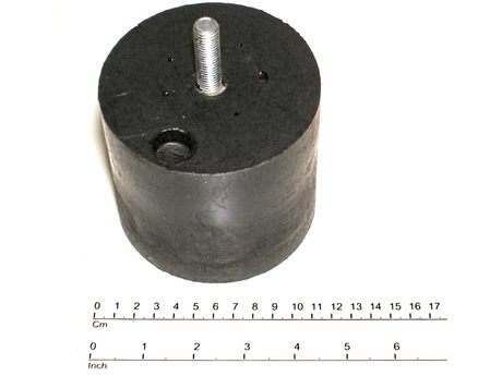 Puffer · Material: Polyurethan, Durchmesser: 100mm, Länge: 100mm, Befestigungsart: Zentrierschraubverbindung, M12, C = 40mm Demag Identnummer 52304586