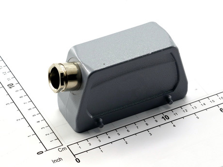 Steckergehäuse · Polzahl: 24-polig, Hood low, Double locking with 4 pins, Side entry 1 x M25 Demag Identnummer 52309299