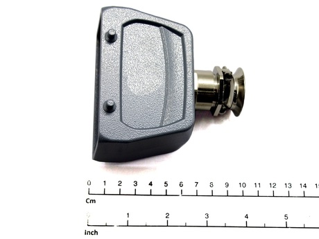 Steckergehäuse · Polzahl: 16-polig, Hood low strain relief, Double locking with 4 pins, Top entry 1 x M25 Demag Identnummer 52314825