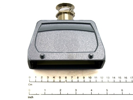 Steckergehäuse · Polzahl: 24-polig, Hood low, Double locking with 4 pins, Top entry 1 x M25 Demag Identnummer 52314837