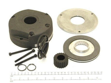 Scheibenbremse · Geeignet für Motoren: MF10X, Spannungsversorgung/Bremsspulenspannung: 660–690V/290V, Bremsmoment: 42Nm, enthält Nabe: Ja, enthält Schrauben: Ja Demag Identnummer 52318419