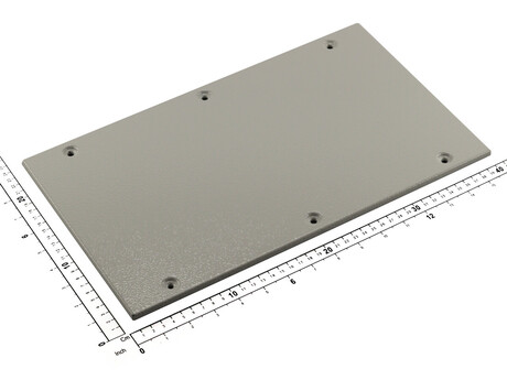 Endflansch · Höhe: 232 mm, Breite: 393 mm Demag Identnummer 52421427
