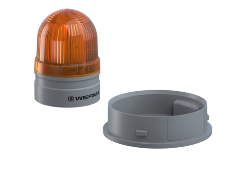 Signallampe · Set enthält light and installation base, Light Farbe: Yellow, Typ: Flashing, Nenn Operating Spannung: 115-230VAC, Operating Spannung Frequency 115V at 60Hz and 230VAC at 50Hz, Base Housing Farbe: Grey, Base IP Class: IP66 Demag Identnummer 52430790