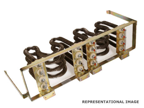 Bremswiderstandseinheit · Leistung: 8 kW, Spannungsklasse: 380 - 690 VAC, Widerstand 20°C/Widerstand 300°C: 21 Ohm, Breite: 882 mm, Höhe: 208 mm, Tiefe: 355 mm, Gewicht: 15 kg, Rahmenmaterial: Stahl, verzinkt Demag Identnummer 52564908