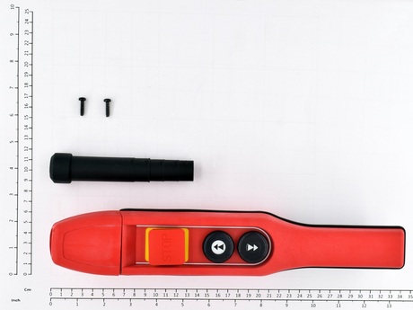 Hängesteuerungsrahmen · Complete DSB 02 pendant body with magnet backside and DIN symbols. Enthält separately FIN-SEN and ANSI symbol button plates, Farbe: Red Demag Identnummer 53854753