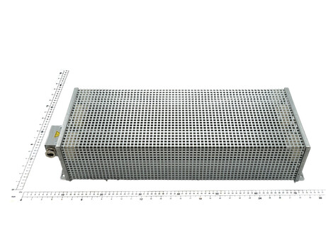 Bremswiderstandseinheit · Typ: Tubular fixed resistor, Nenn Leistung: 1,6kW, Widerstand: 27 ohm, Breite: 185 mm, Höhe: 120 mm, Tiefe: 586 mm, 27 R 1,6/16,0 kW Demag Identnummer 55028145