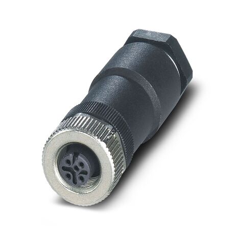 Rundsteckverbinder (Buchse) · Leistung Connector, 5-position, Socket straight M12, coding: A, Screw connection, Material: Zinc die-cast, nickel-plated, cable gland Pg11, External Cable Durchmesser: 8 mm... 10 mm Demag Identnummer 55466790