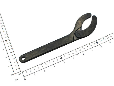 Schraubenschlüssel · Mutterndreher 40- 80/6,0 2 Loch 62880 Demag Identnummer 60006144
