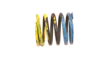 Druckfeder · Wire Durchmesser: 5,6 mm, Außendurchmesser: 54,6 mm, Ax ial Länge: 66 mm, Material: Stahl, 5,6 x 49 x 66 - Blge 600 Demag Identnummer 61986044