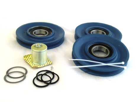 Seilrollenset · DR 5 4/1 - 2 m/3 m, Sheave Durchmesser: 208 mm, Pitch Durchmesser: 191.6 mm, Seildurchmesser: 9 mm, Bearing Included: Yes Demag Identnummer 70395233