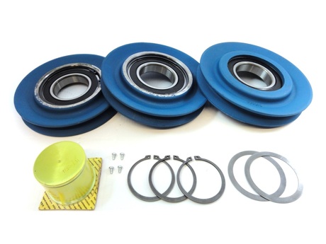 Seilrollenset · DR10 4/1 - 2 m/3 m, Sheave Durchmesser: 267 mm, Pitch Durchmesser: 244 mm, Seildurchmesser: 13 mm, Bearing Included: Yes Demag Identnummer 70595233