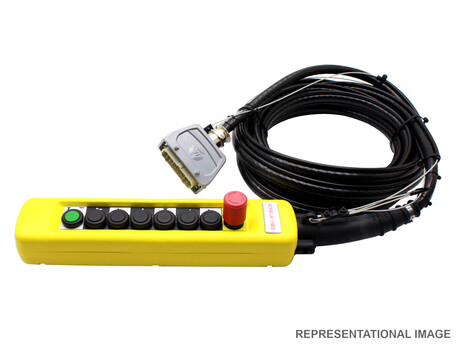 Hängesteuerung mit Kabel · DSX, 8-button, Kabellänge: 10,8 m, DIN symbols, 16-pin plug, Replaces also Demag Identnummer 71087985