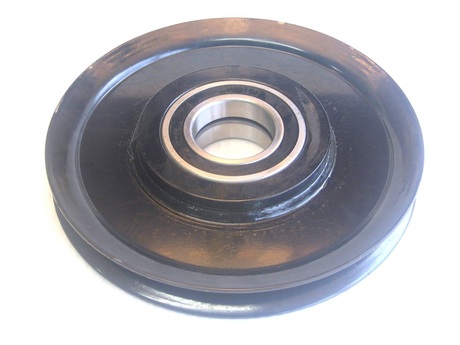 Seilrollenset · Sheave Durchmesser: 415 mm, Pitch Durchmesser: 374 mm, Seildurchmesser: 18 mm, Bearing Included: Yes, DR20 6/1 - 3 m Demag Identnummer 71331433