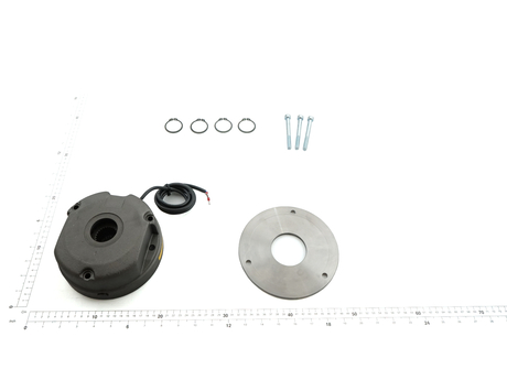 Bremsenset · NM38740DNR2, Geeignet für Motoren: MBV 112 A 12/2, Versorgunsspannung/Bremsspulenspannung: NR2=>380-460V/180V, Bremsmoment: 60 Nm, Inkl. Nabe: Ja, Inkl. Schrauben: Ja Demag Identnummer 75187233