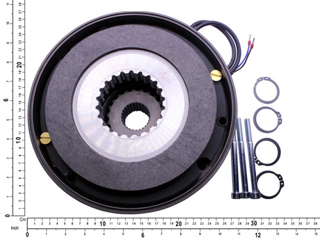 Bremsenset · NM38781DNR2, Geeignet für Motoren: MBV 132 C 4, Versorgungsspannung/Bremsspulenspannung: NR2=>380-460V/180V, Bremsmoment: 250 Nm, Inkl. Nabe: Ja, Inkl. Schrauben: Ja Demag Identnummer 75187733