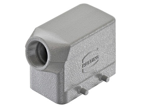 Steckergehäuse · Polzahl: 16-polig, Hood low, Double locking with 4 pins, Side entry 1 x M25 Demag Identnummer 79481344