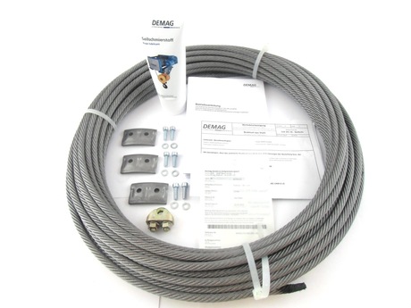 Drahtseilset DMR10 13 H30 4/1 - 66.4m 1Am-4m Demag Identnummer 90490633