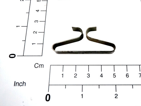 Klemme · Länge: 48.6 mm, Breite: 8 mm, Höhe: 121 mm, Material: Spring Stahl, 0,8 X 8 X 41, CS75 Demag Identnummer 98212444
