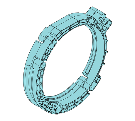 Seilführung · Left-handed Seil guide, for D12-13 ropes. Demag Identnummer D0000118