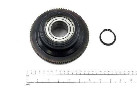 Radsatz; Angetrieben · Travel wheel set for hoist trolley, Durchmesser: 100 mm, Wheel Typ: Driving, Treatment: Standard Demag Identnummer D0000275
