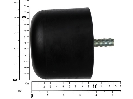 Gummipuffer · Material: Gummi, Durchmesser: 100mm, Länge: 85mm, Befestigungsart: Eckverbindung, M12, C = 35mm Demag Identnummer D0000571