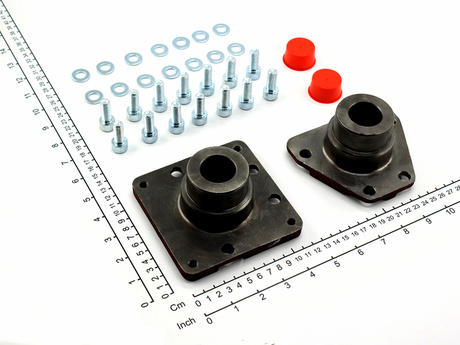Lagergehäuse · ECN14 bearing housing Set enthält 2 separate and different Größe housings, screws and washers Demag Identnummer D0001256