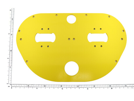 Seitenblech · Side plate is without the load/brand/hoist number stickers. These need to be ordered separately according to hoist data. Demag Identnummer D0001376