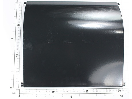 Abdeckplatte · Plate Typ: Rectangular Typ, Länge: 77 mm, Breite: 319 mm, Höhe: 314 mm, Material: Stahl, Farbe Code: RAL 7021 Demag Identnummer D0001399