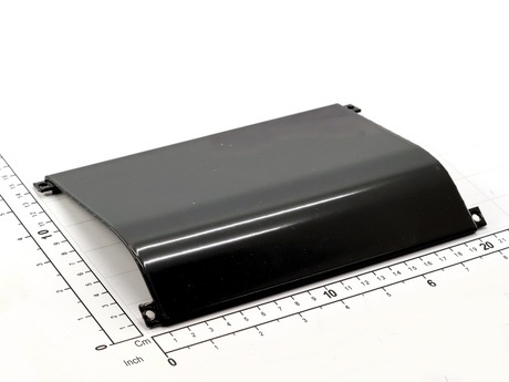 Abdeckplatte · Plate Typ: Rectangular Typ, Länge: 209 mm, Breite: 144 mm, Höhe: 32 mm, Material: Stahl, Farbe Code: RAL 7021 Demag Identnummer D0001401