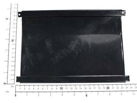 Abdeckplatte · Plate Typ: Rectangular Typ, Länge: 164 mm, Breite: 244 mm, Höhe: 16 mm, Material: Stahl, Farbe Code: RAL 7021 Demag Identnummer D0001403