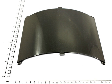 Abdeckplatte · Plate Typ: Rectangular Typ, Länge: 211 mm, Breite: 248 mm, Höhe: 48 mm, Material: Stahl, Farbe Code: RAL 7021 Demag Identnummer D0001412