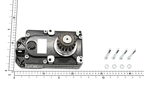 Getriebe · Getriebeart: Helical gear, Oberflächenbehandlung: Painted, Übersetzung: 45729, Manufacturing Status: Painted or equivalent Demag Identnummer D0002889