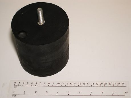 Puffer · Material: Polyurethan, Durchmesser: 125mm, Länge: 125mm, Befestigungsart: Zentrierschraubverbindung, M12, C = 40mm Demag Identnummer D0003032