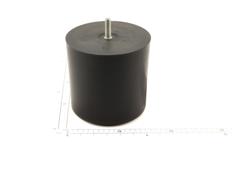 Puffer · Material: Polyurethan, Durchmesser: 160mm, Länge: 160mm, Befestigungsart: Zentrierschraubverbindung, M12, C = 40mm Demag Identnummer D0003034