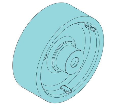 Laufrad ohne Flansch, GES5/QM6 Demag Identnummer D0003295