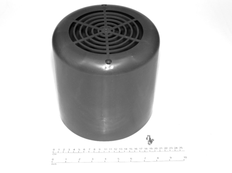 Abdeckung · Fan cover, Farbe Code: Black Grey, RAL 7021 Demag Identnummer D0004162