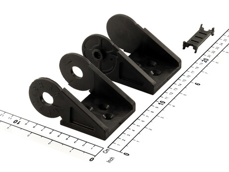 Energiekettenteil · Fixed and moving end for energy Kette, Breite: 50 mm, Bending Radius: 150 mm Demag Identnummer D0004359