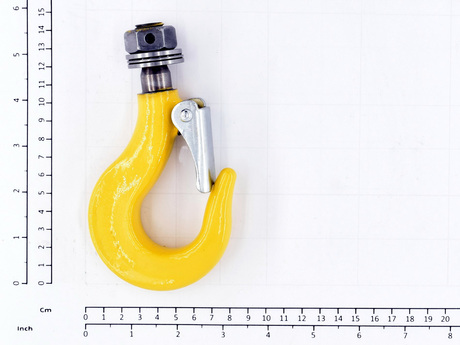 Haken-Baugruppe · Lower hook, Number of Falls: 1, Kette Wire Durchmesser: 5 mm, Farbe Code: Yellow 1021, Oberflächenbehandlung: Painted Demag Identnummer D0004653
