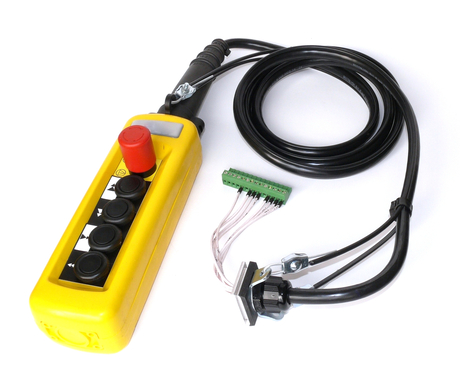 Steuerschalter · 2HS+2TS+ES, Kabellänge: 3 m, Farbe: Yellow Demag Identnummer D0004699